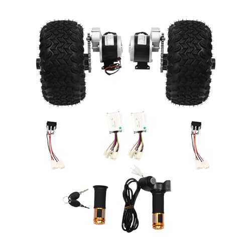10IN 24V/36V Dual Motor Drive Air Wheel Off-Road Wheel Conversion Kit with Reverse Switch L378284