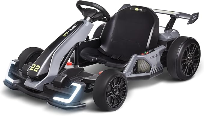 24V Electric Go Kart with 2X150W Motor, 7AH Battery, Green N772296