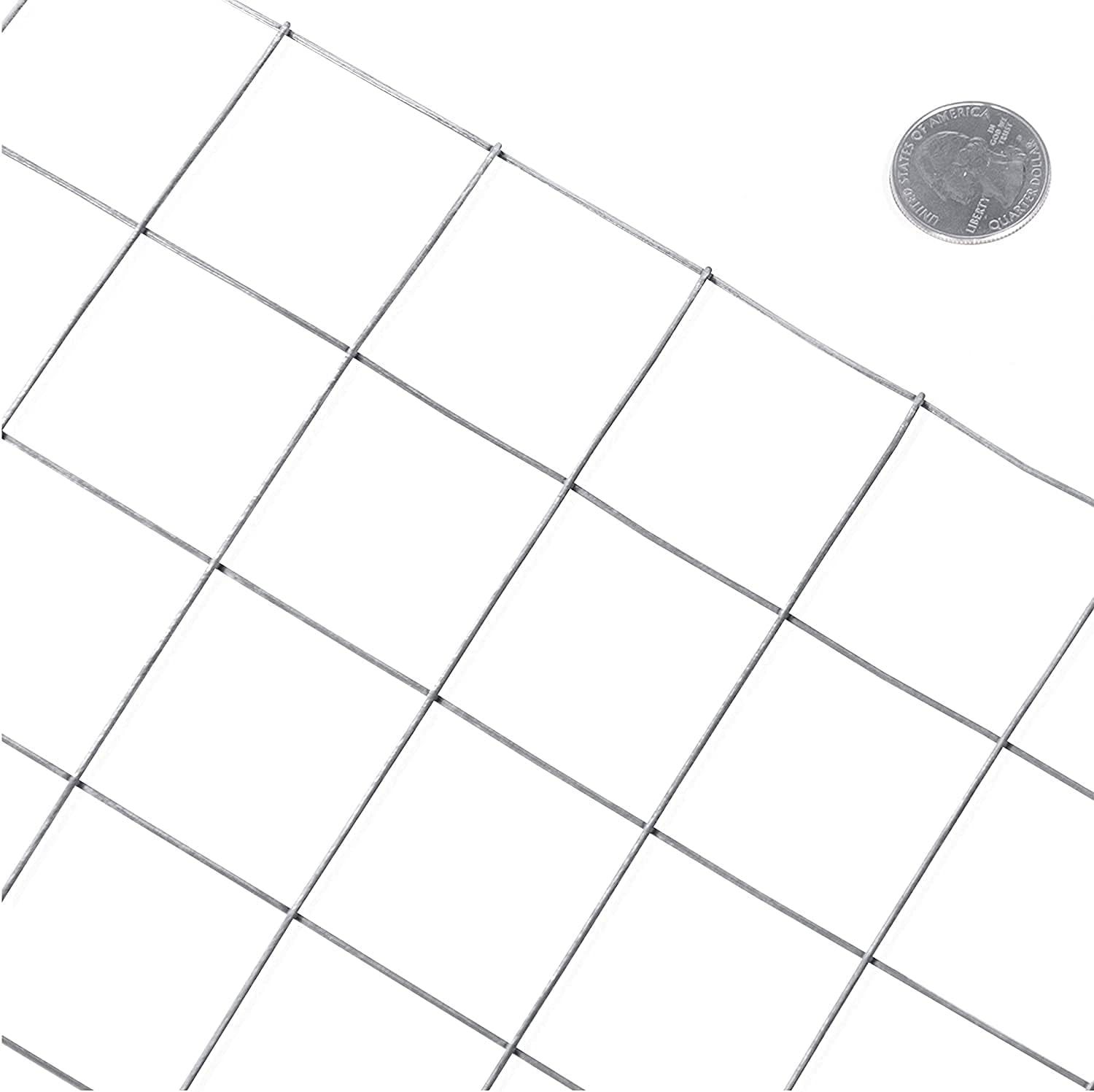 15 Gauge Galvanized Welded Wire Mesh 2 inch by 2 inch (4 ft. x 100 ft.) X913945