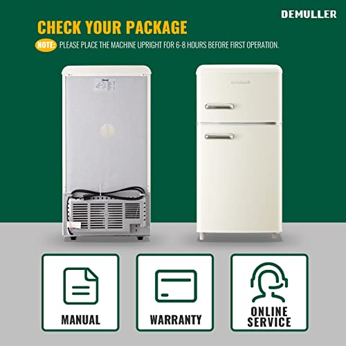 Retro Mini Fridge with two doors S549