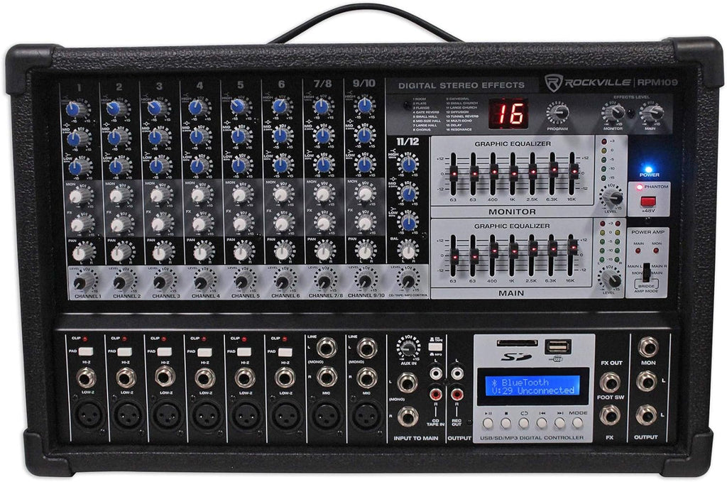 12 Channel 4800w Powered Mixer P876443