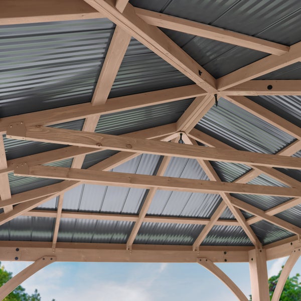 12' x 14' Gazebo with Aluminum Roof N389