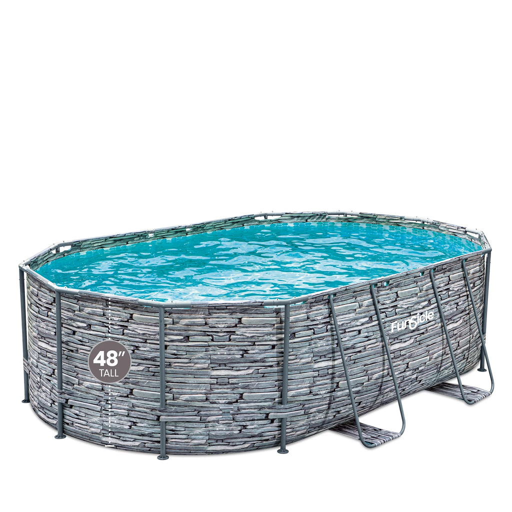 16 ft Oval Above Ground Frame Swimming Pool C194045