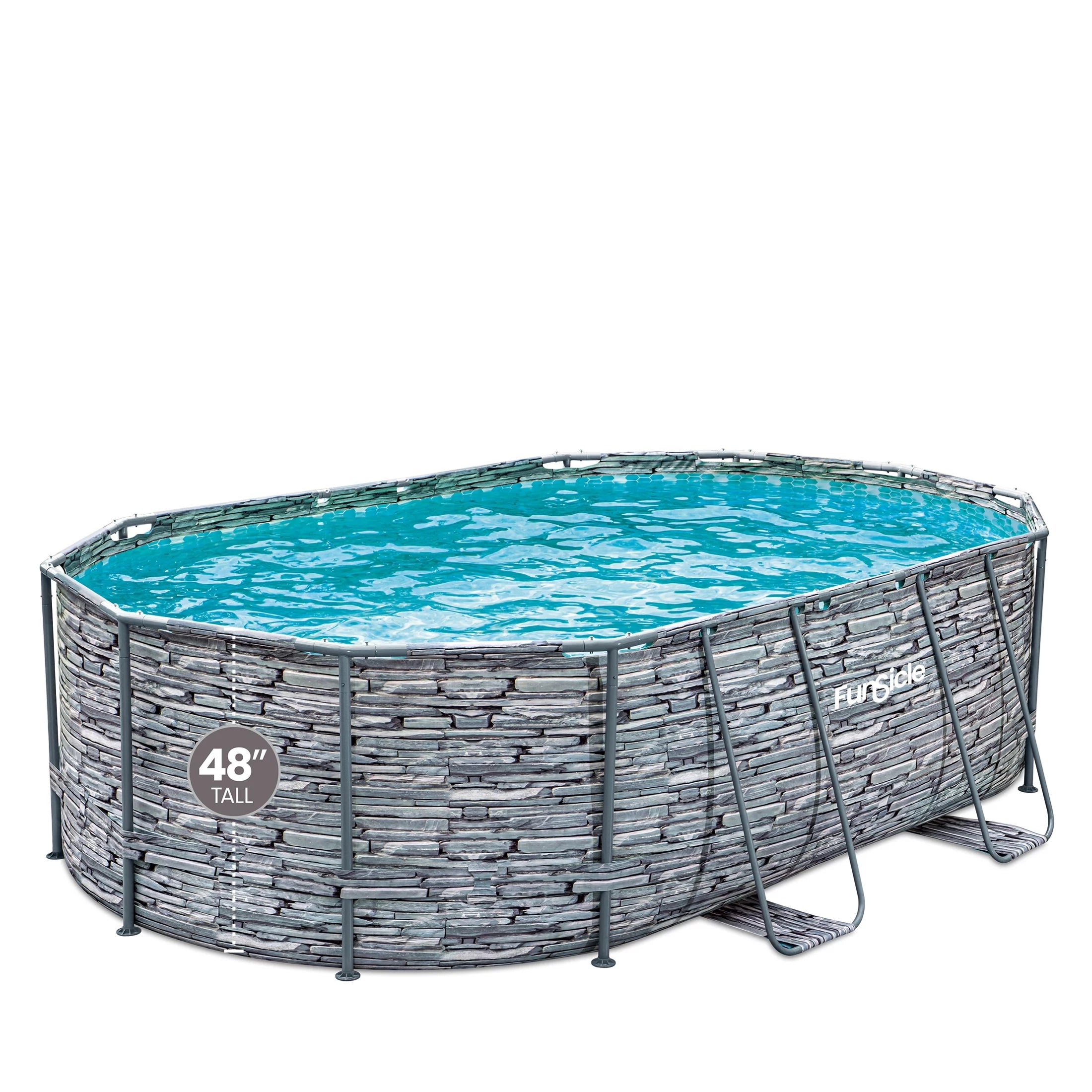 16 ft Oval Above Ground Frame Swimming Pool C194045