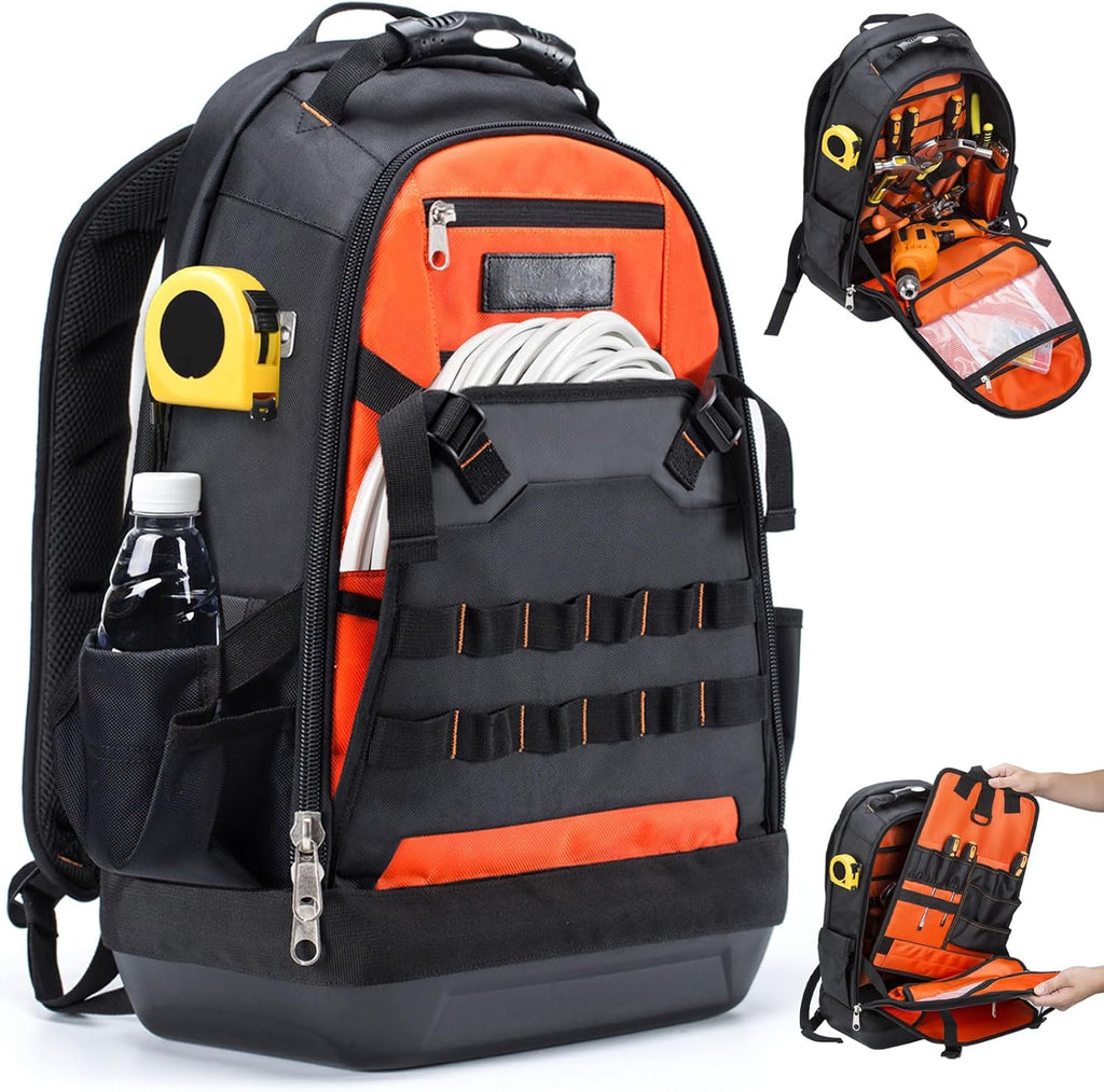 Heavy Duty Tool Backpack with Waterproof Base A6857