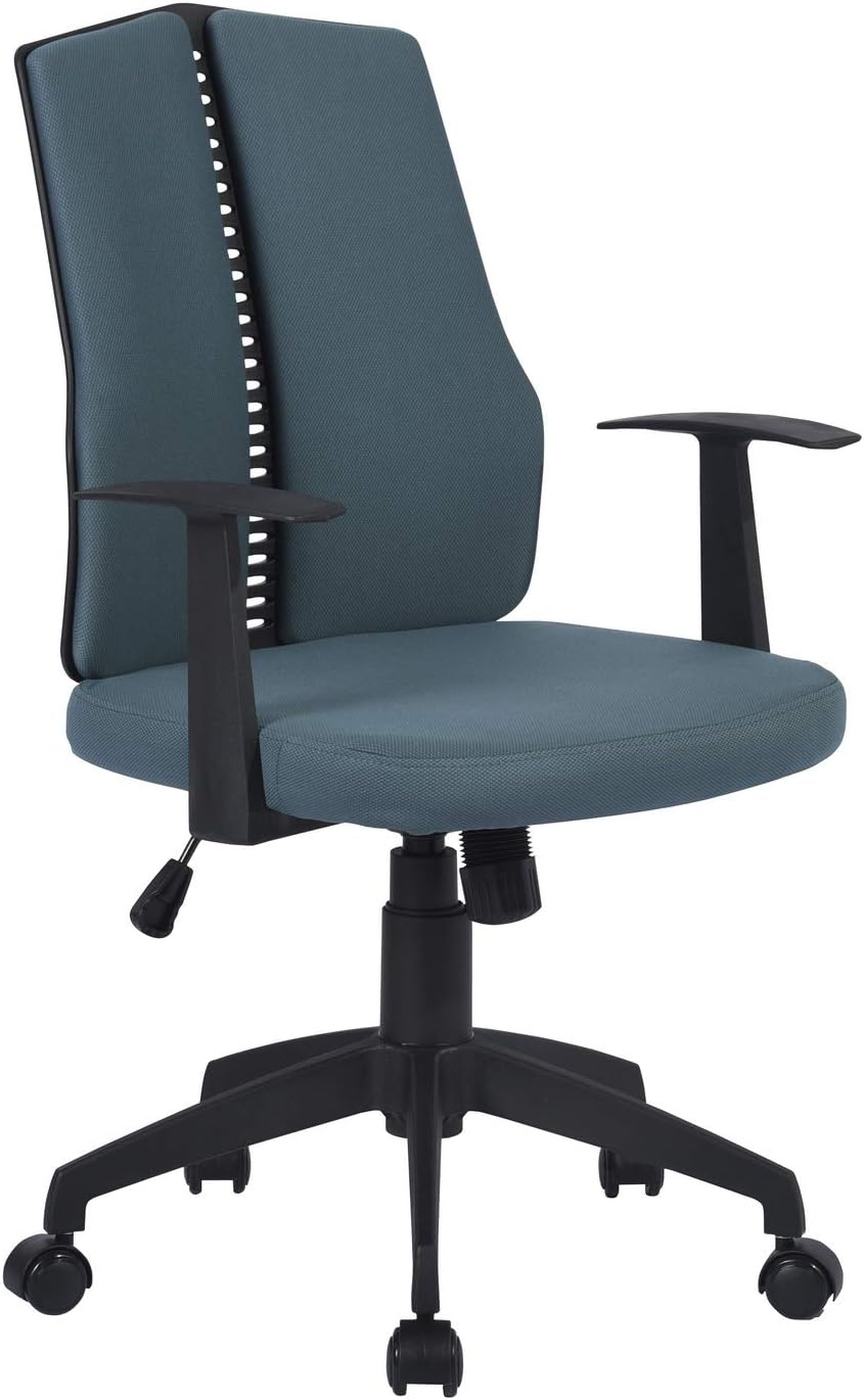 Dark Blue Ergonomic Swivel Rolling Desk Chair N104287