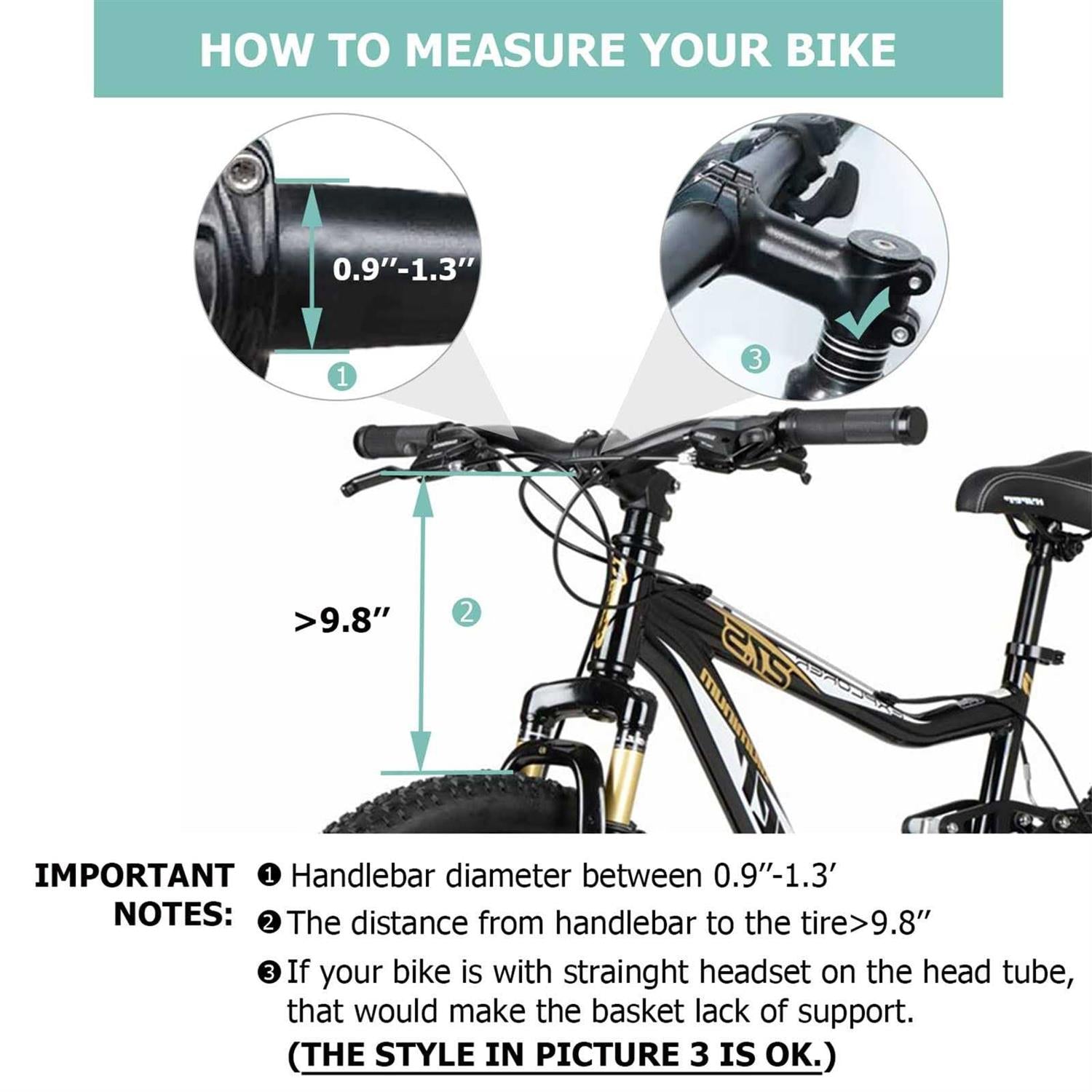 Folding Detachable Bicycle Basket A95836