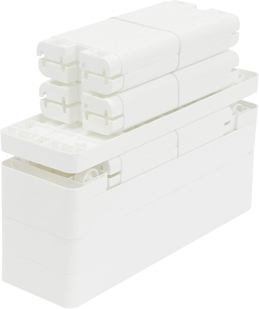 White 4 Tiers Slim Rolling Storage Cart O229