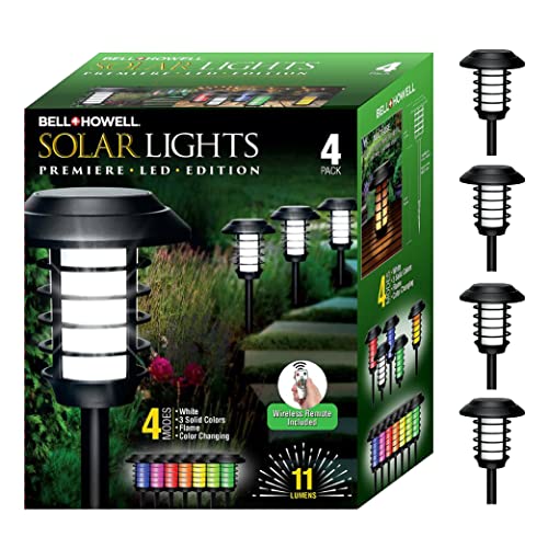 Solar Pathway Lights, 4 Packs B13386