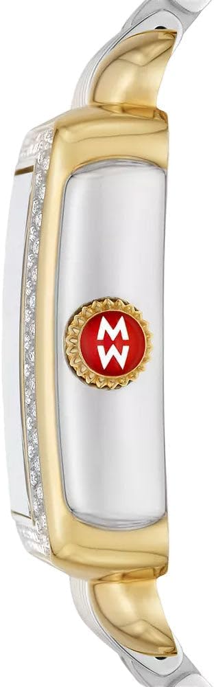Two-Tone Steel Rectangle Womens Watch C597644