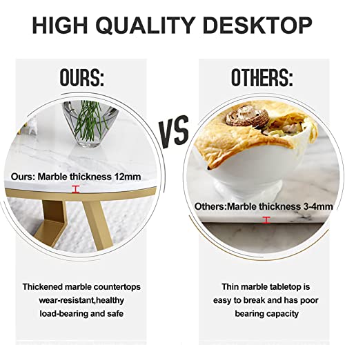 Oval Sintered Stone Top White Metal Frame Coffee Table I2544