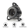 Black Electric Heater Fan with Overheat Protection C7877