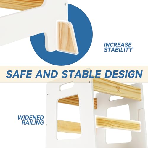 Green Height Adjustable Anti-Slip Kitchen Step Stool L512589