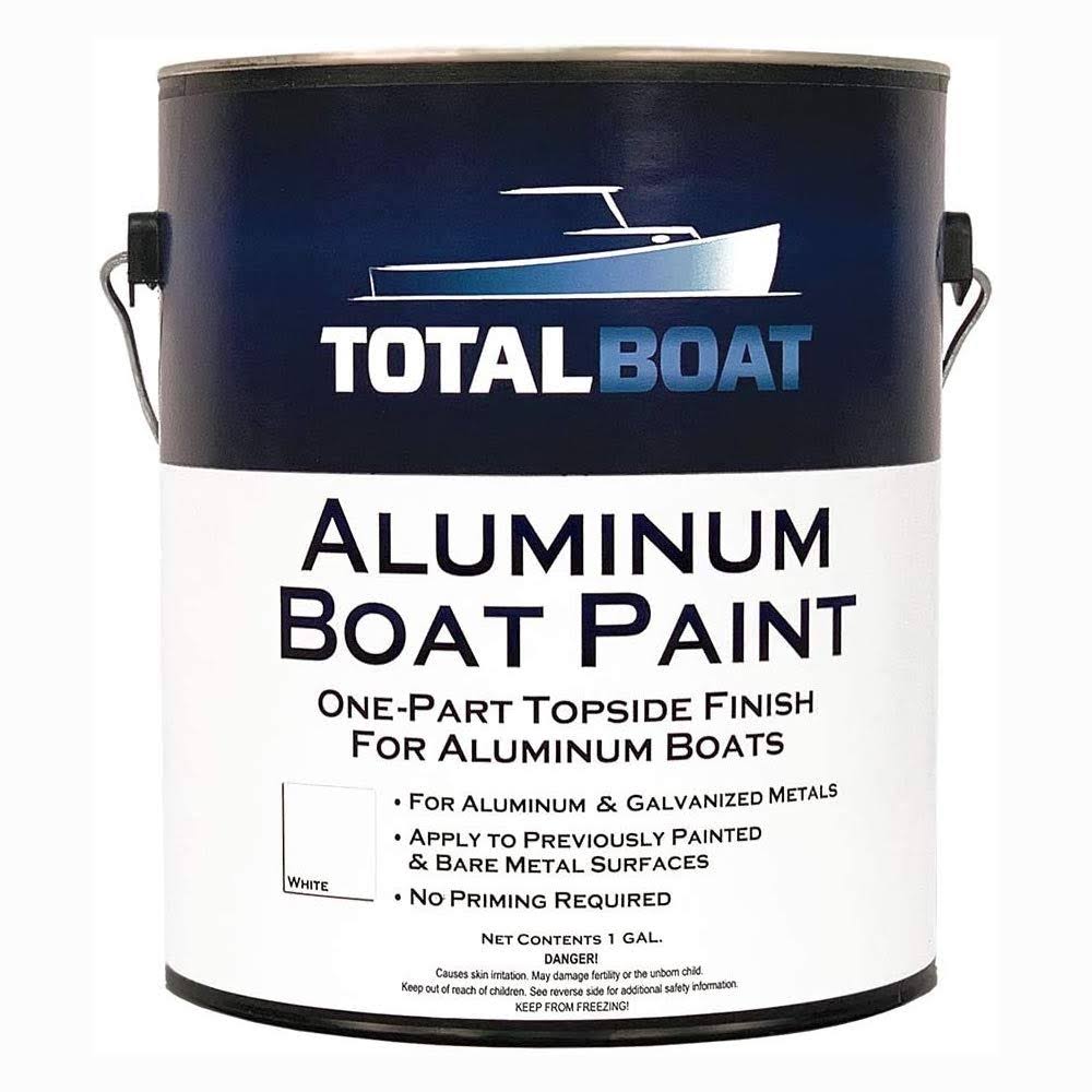 White Gallon Aluminum Boat Paint H3844