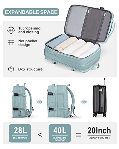Blue Expandable Waterproof Laptop Backpack A14862