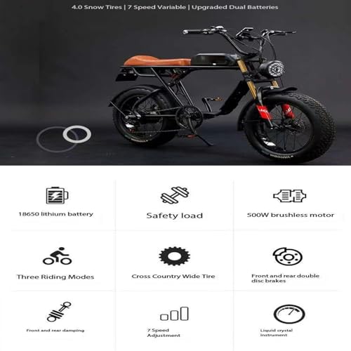 Electric Bicycle Fat Tire Removeable Battery Ebike Y57631