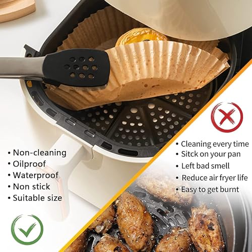 100PCS Non-stick Disposable Air Fryer Paper Liners U971
